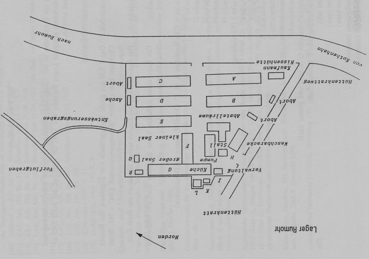 Lageplan des Gemeinschaftslagers Rumohr